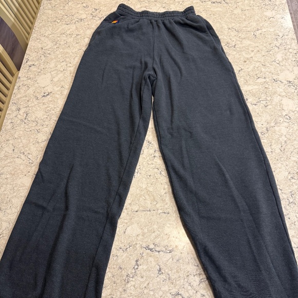 AVIATOR NATION WIDE LEG POCKET SWEATPANTS - CHARCOAL - Picture 4 of 7